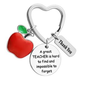 Teacher Keychain A great Teacher is hard Thank You For Helping Me Grow And Learn